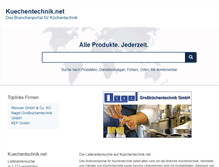 Tablet Screenshot of kuechentechnik.net